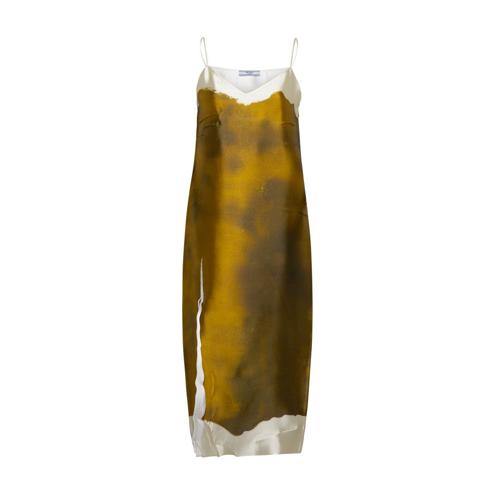 Prada Printed silk dress