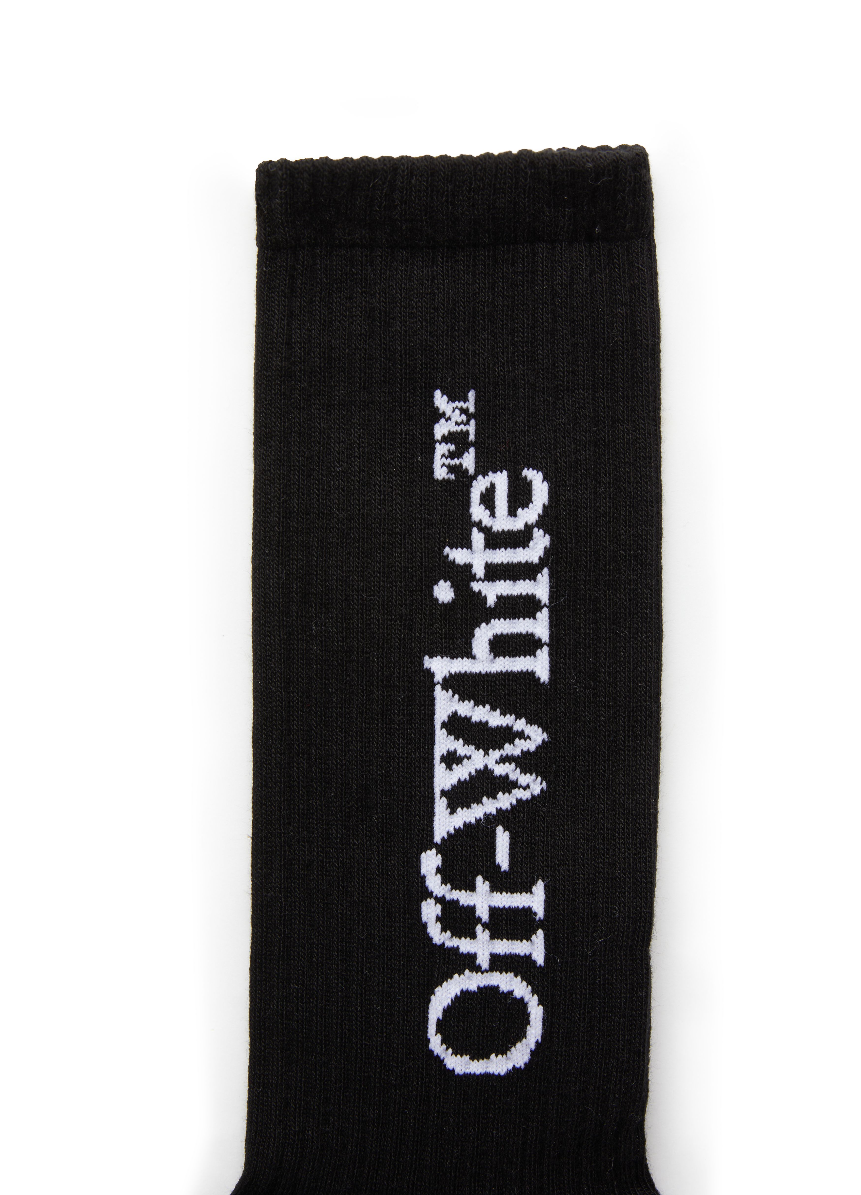 OFF-WHITE Big Logo Bksh Mid calf socks