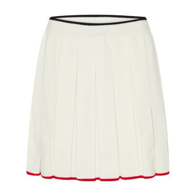 Thom Browne Pleated woollen mini skirt