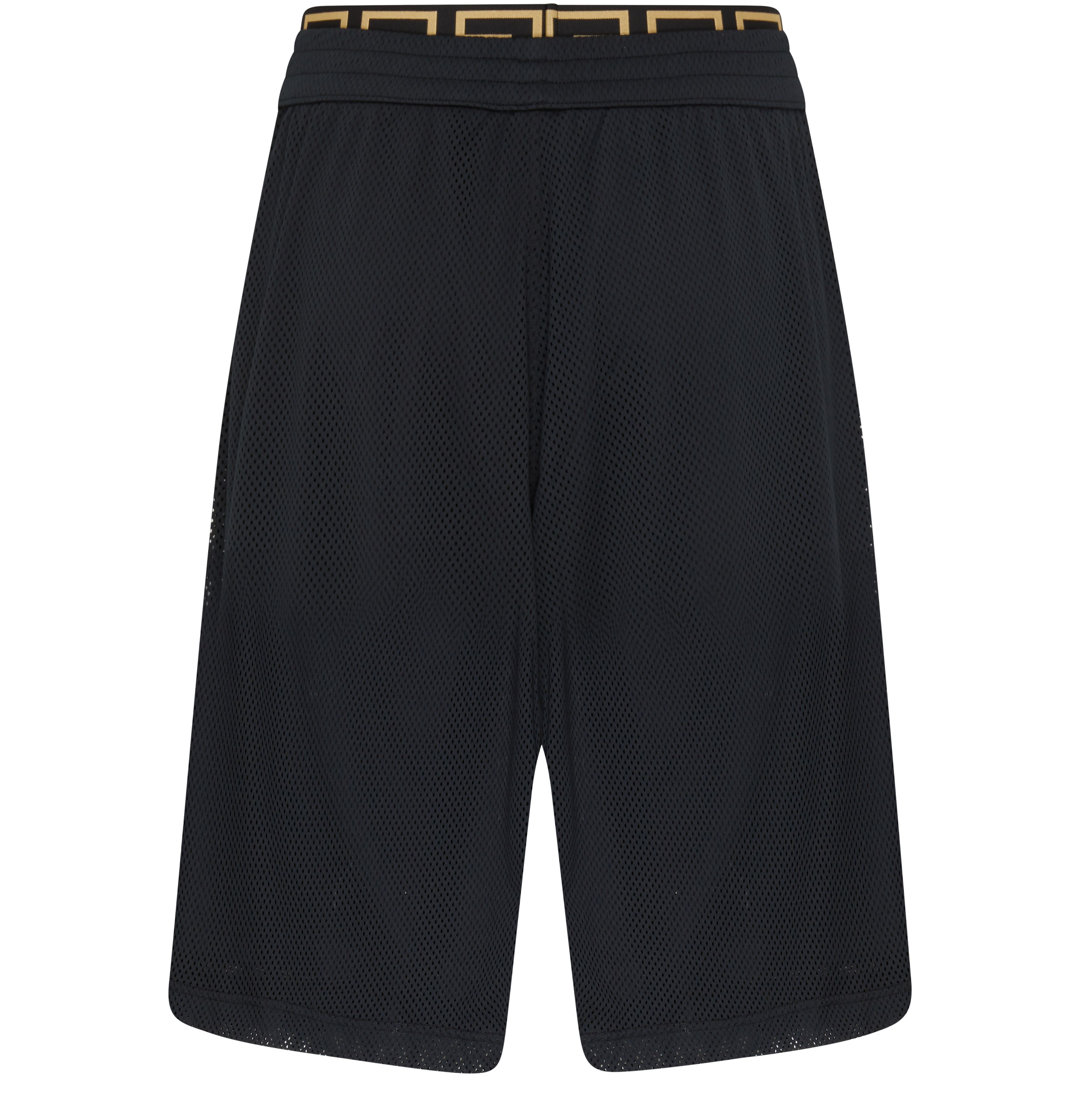 Versace Long mesh surf shorts