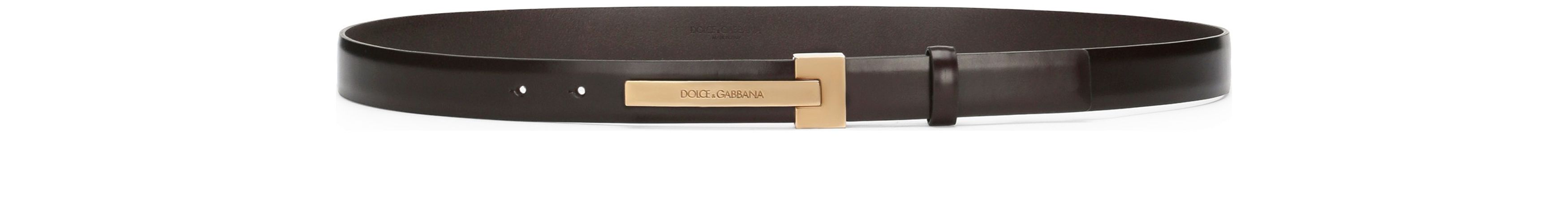 Dolce & Gabbana Brushed calfskin belt