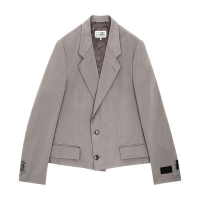 MM6 Maison Margiela Raw hem suit jacket