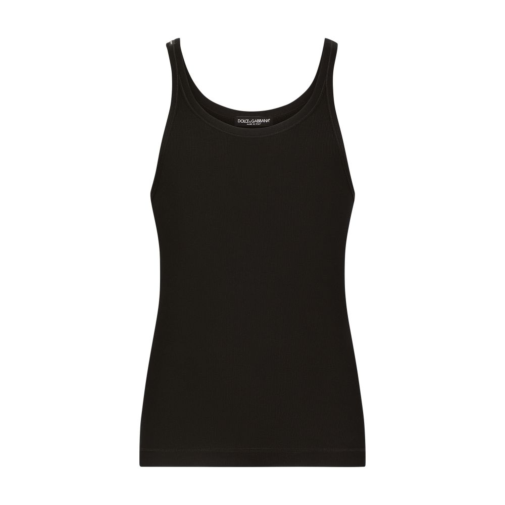 Dolce & Gabbana Slim-fit fine-rib singlet