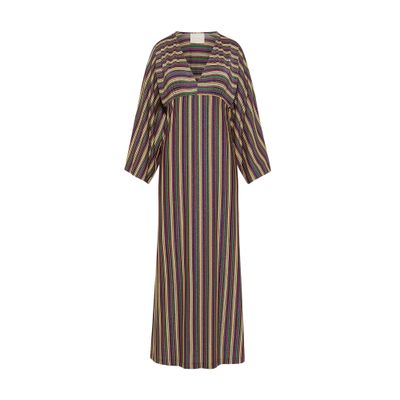  Margarida striped lurex jersey dress