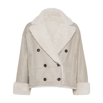 Brunello Cucinelli Shearling reversible jacket