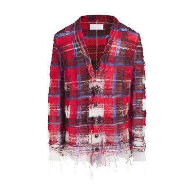 Maison Margiela Distressed knit cardigan