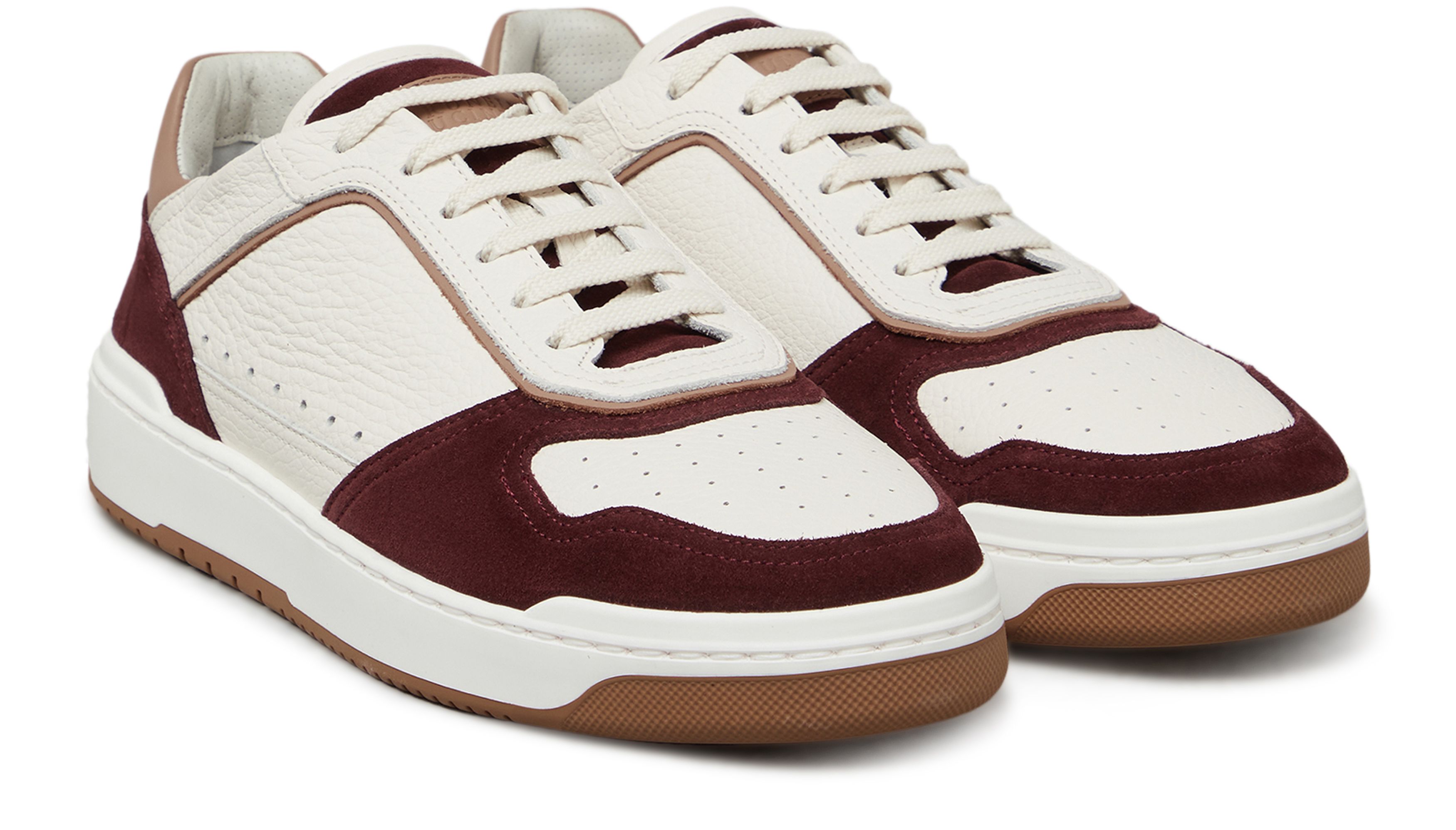 Brunello Cucinelli Suede and calfskin sneakers