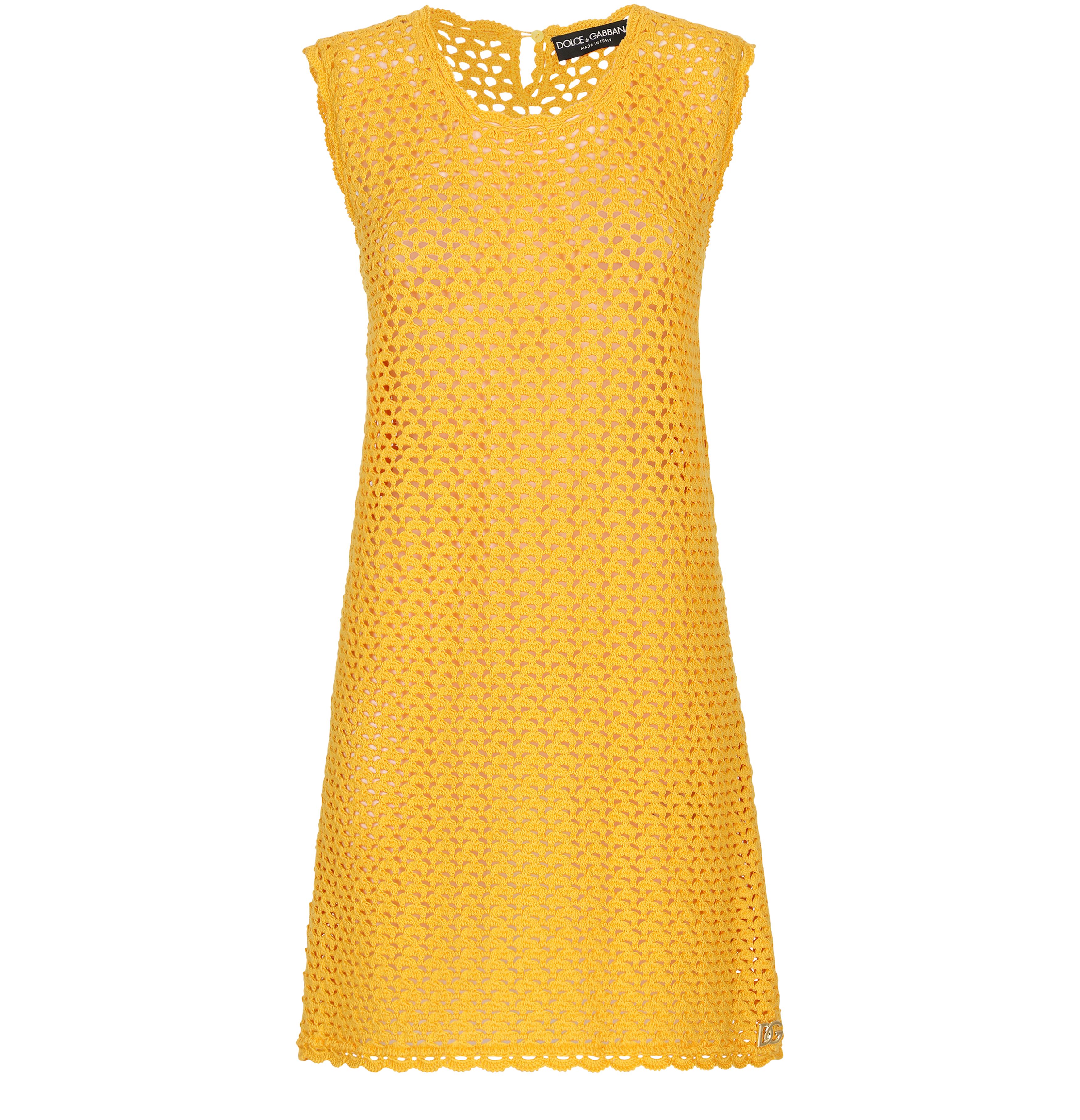 Dolce & Gabbana Crochet Sleeveless Short Dress