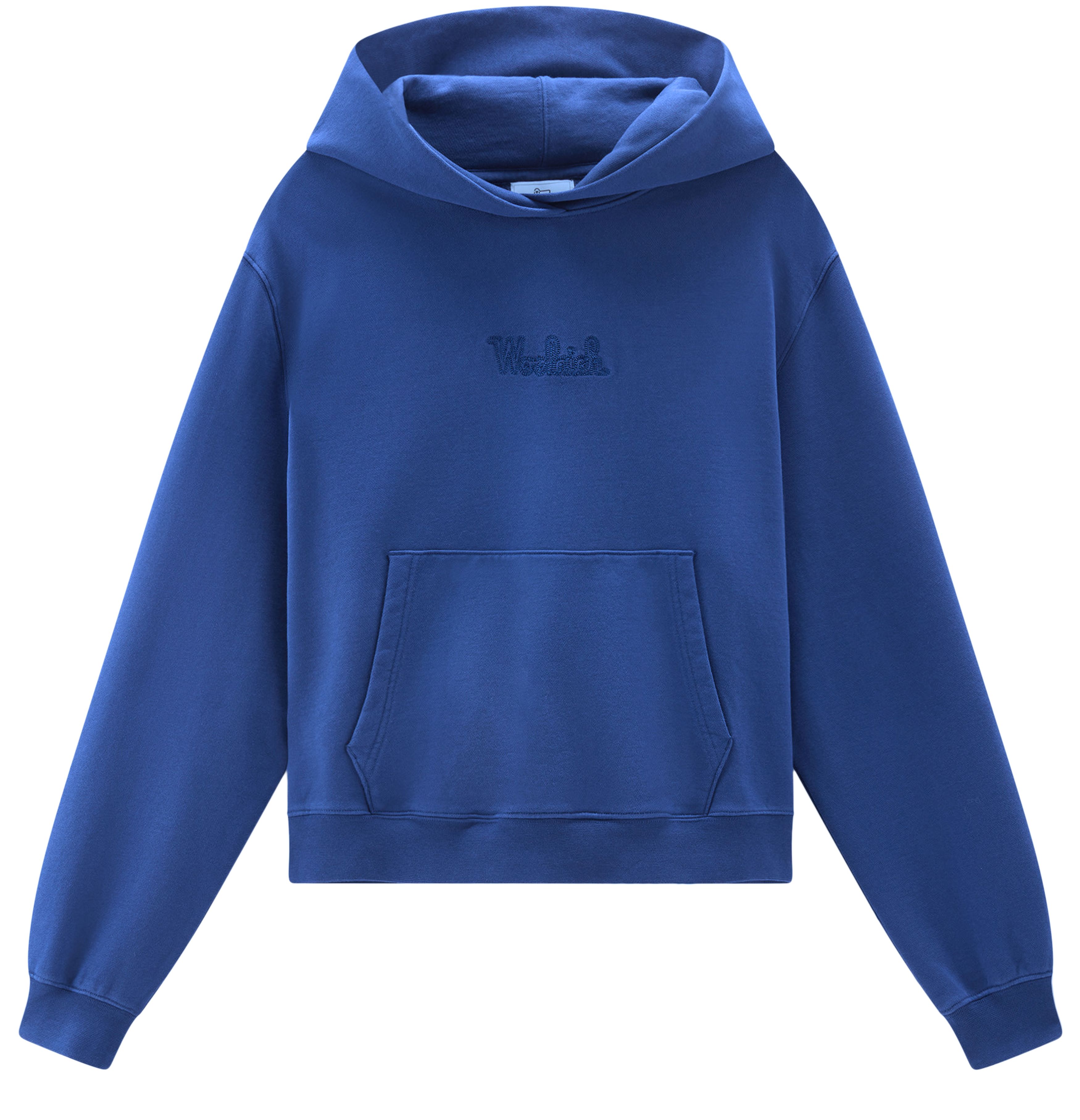 Woolrich Sweatshirt in pure cotton with hood and embroidered logo