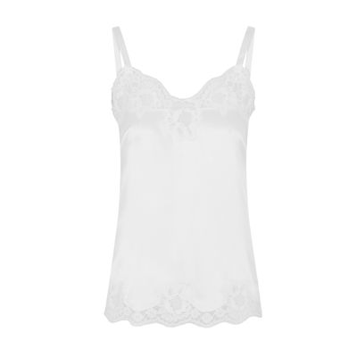 Dolce & Gabbana Satin lingerie top with lace