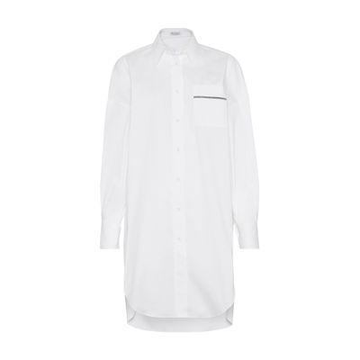 Brunello Cucinelli Long shirt with monili