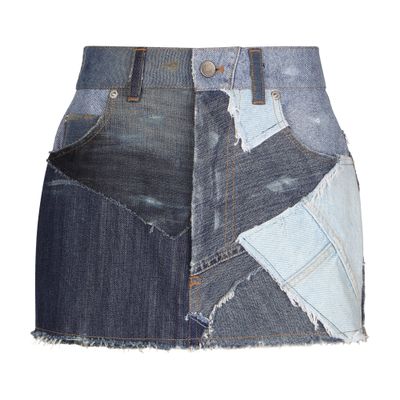 Dolce & Gabbana Patchwork denim miniskirt