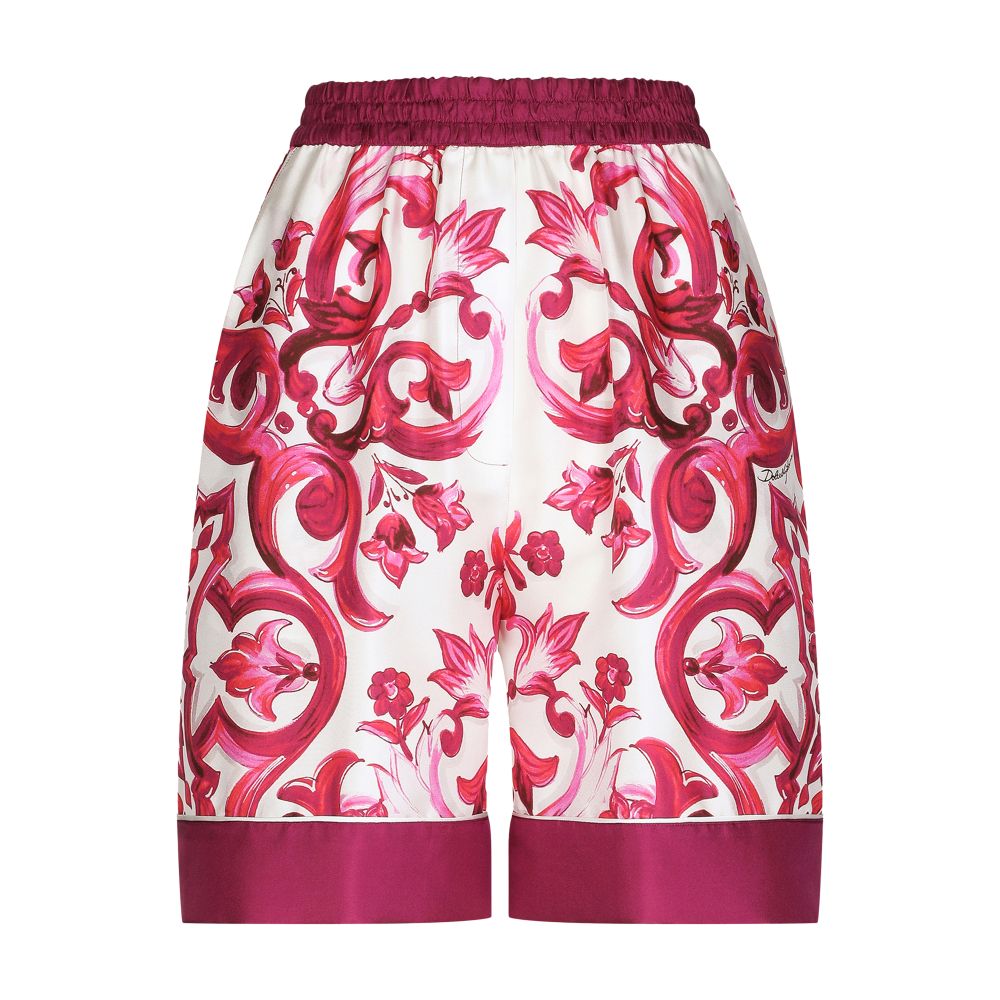 Dolce & Gabbana Majolica-print twill pajama shorts