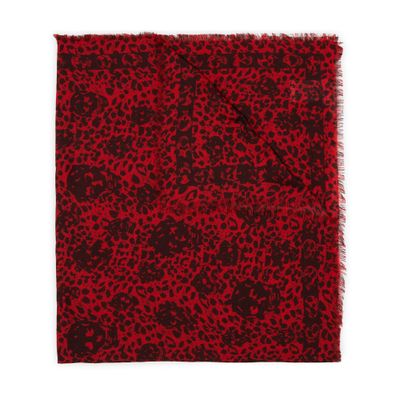 Alexander McQueen Leopard skull sarf