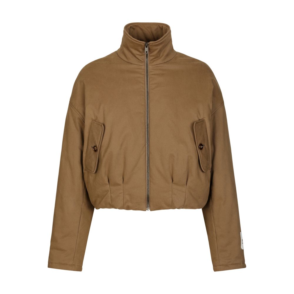 Dolce & Gabbana Padded washed stretch drill jacket