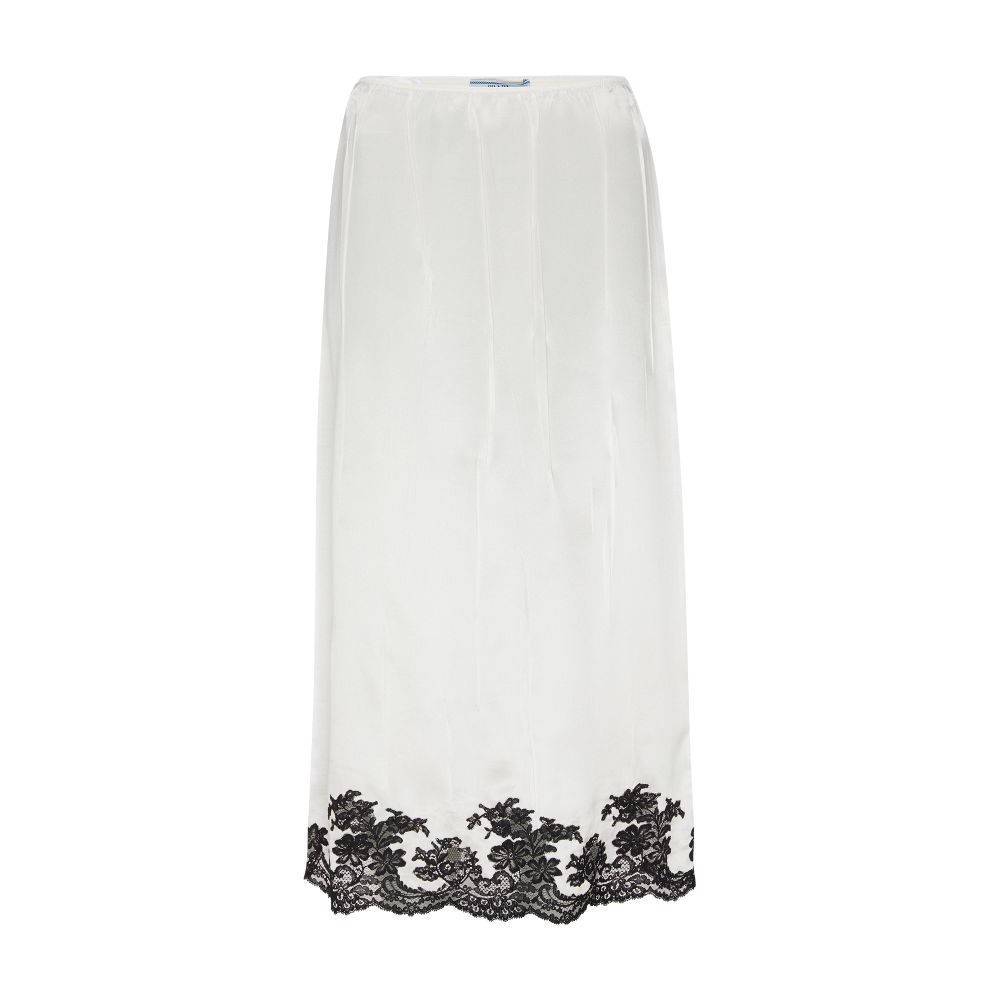 Prada Midi skirt with lace panel