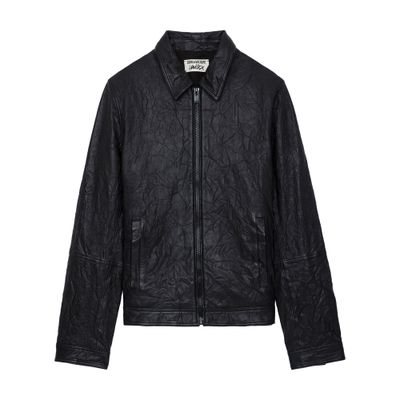 Zadig & Voltaire Lasso Crinkled Leather Jacket