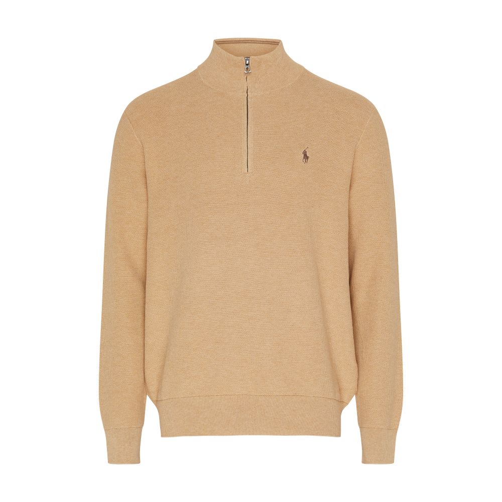 Polo Ralph Lauren Cotton piqué high-neck zipped sweater