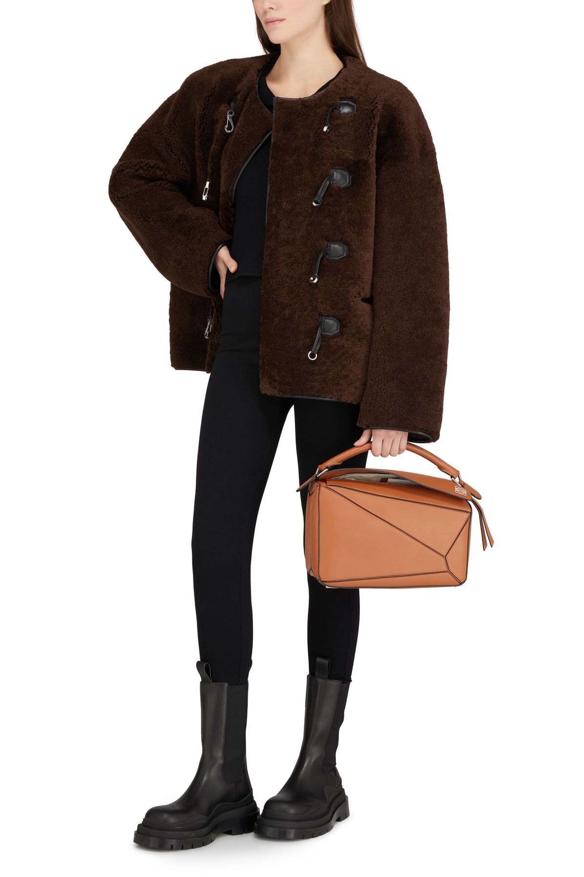 Toteme Teddy shearling clasp jacket