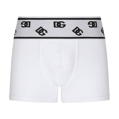 Dolce & Gabbana Fine-rib cotton boxers with DG logo