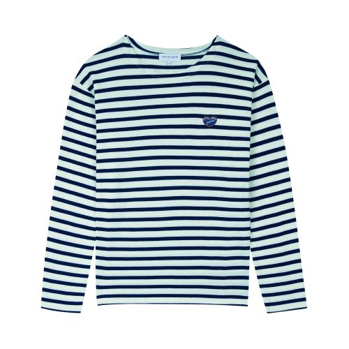 MAISON LABICHE Patch Coeur ML Colombier Breton shirt