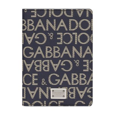 Dolce & Gabbana Coated jacquard passport holder