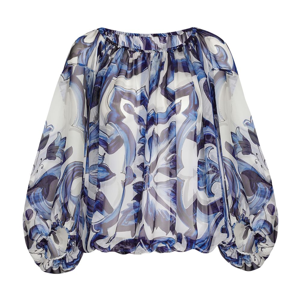 Dolce & Gabbana Zebra-print chiffon blouse