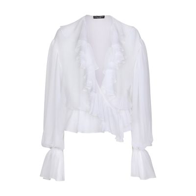 Dolce & Gabbana Chiffon blouse with ruffles