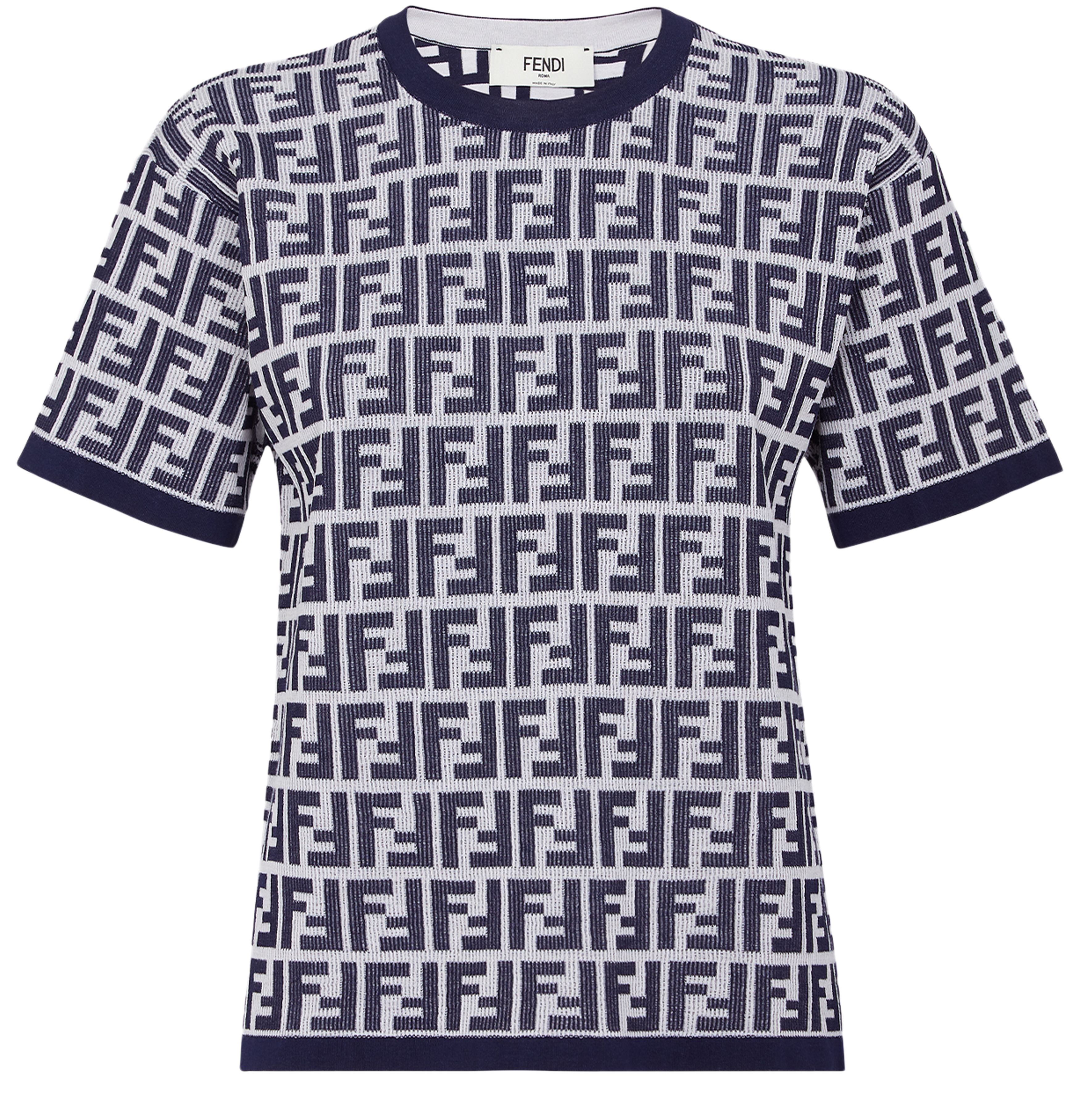 FENDI Short-sleeved crew-neck jumper