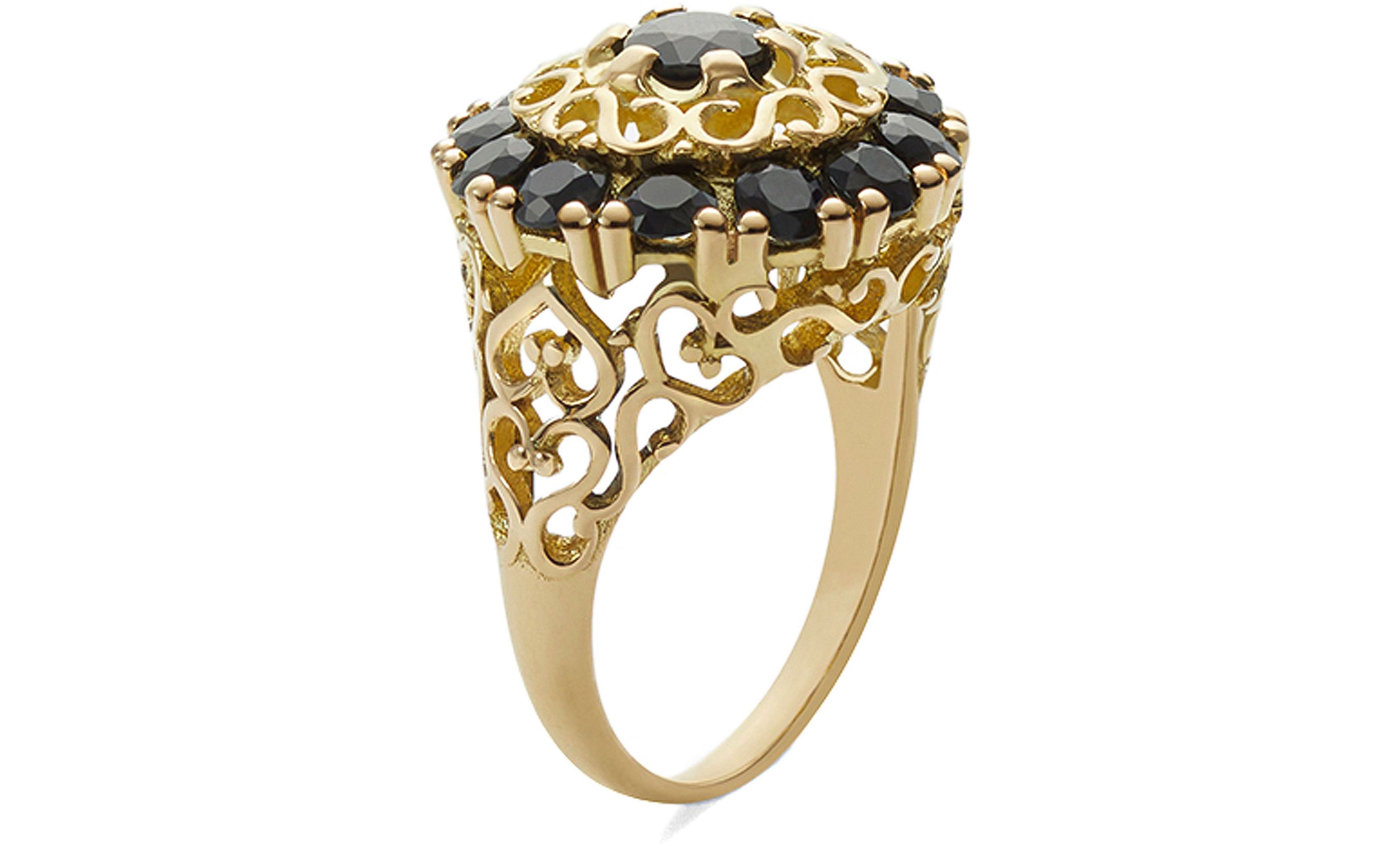 Dolce & Gabbana Yellow gold black sapphire ring