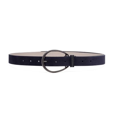 Brunello Cucinelli Suede calfskin belt