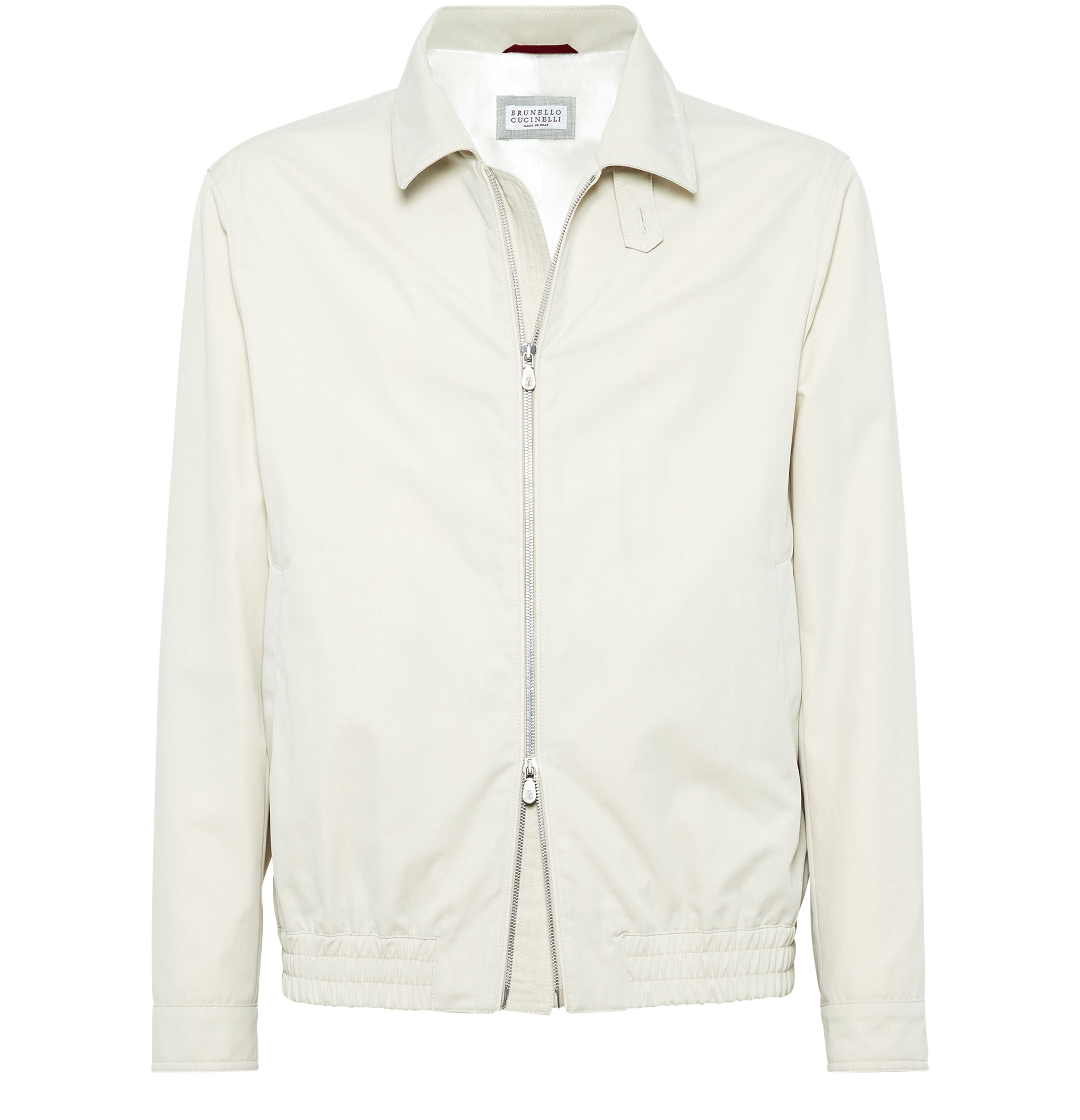 Brunello Cucinelli Techno cotton bomber jacket