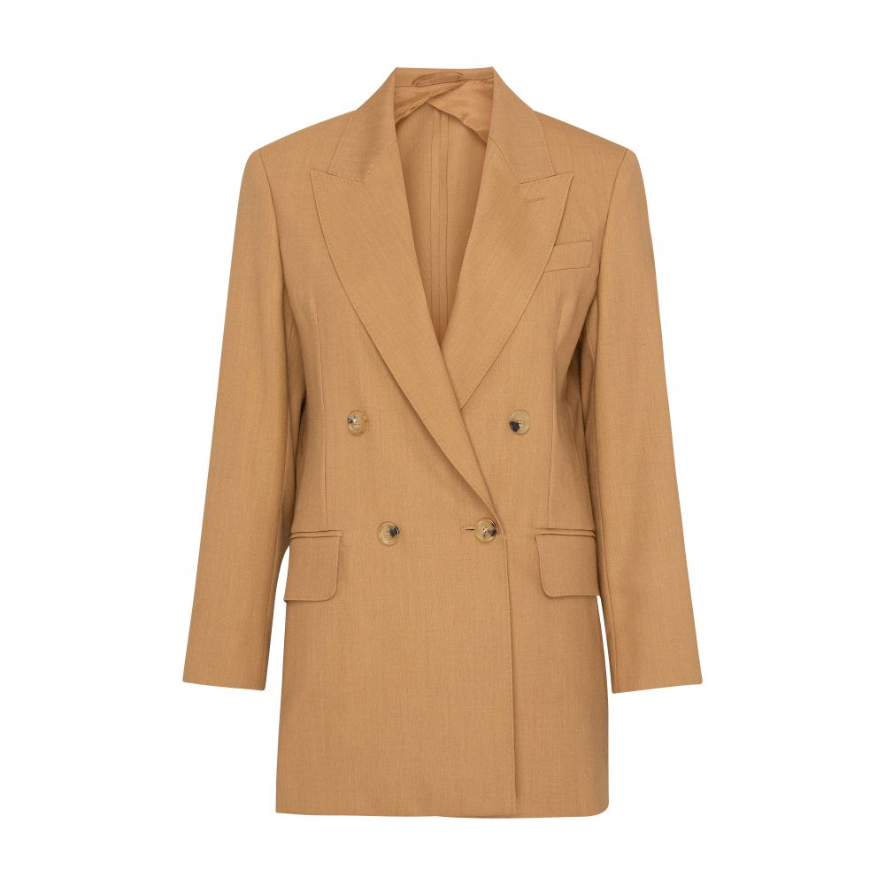 Max Mara Mirko cross-button blazer