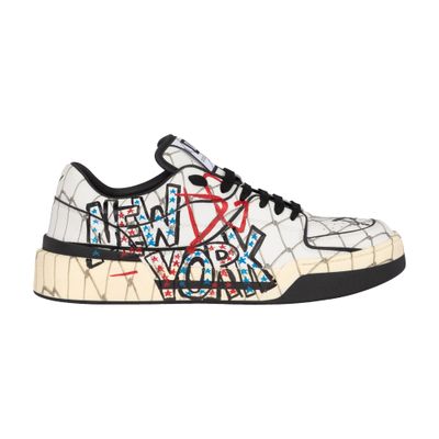 Dolce & Gabbana Printed calfskin New Roma sneakers