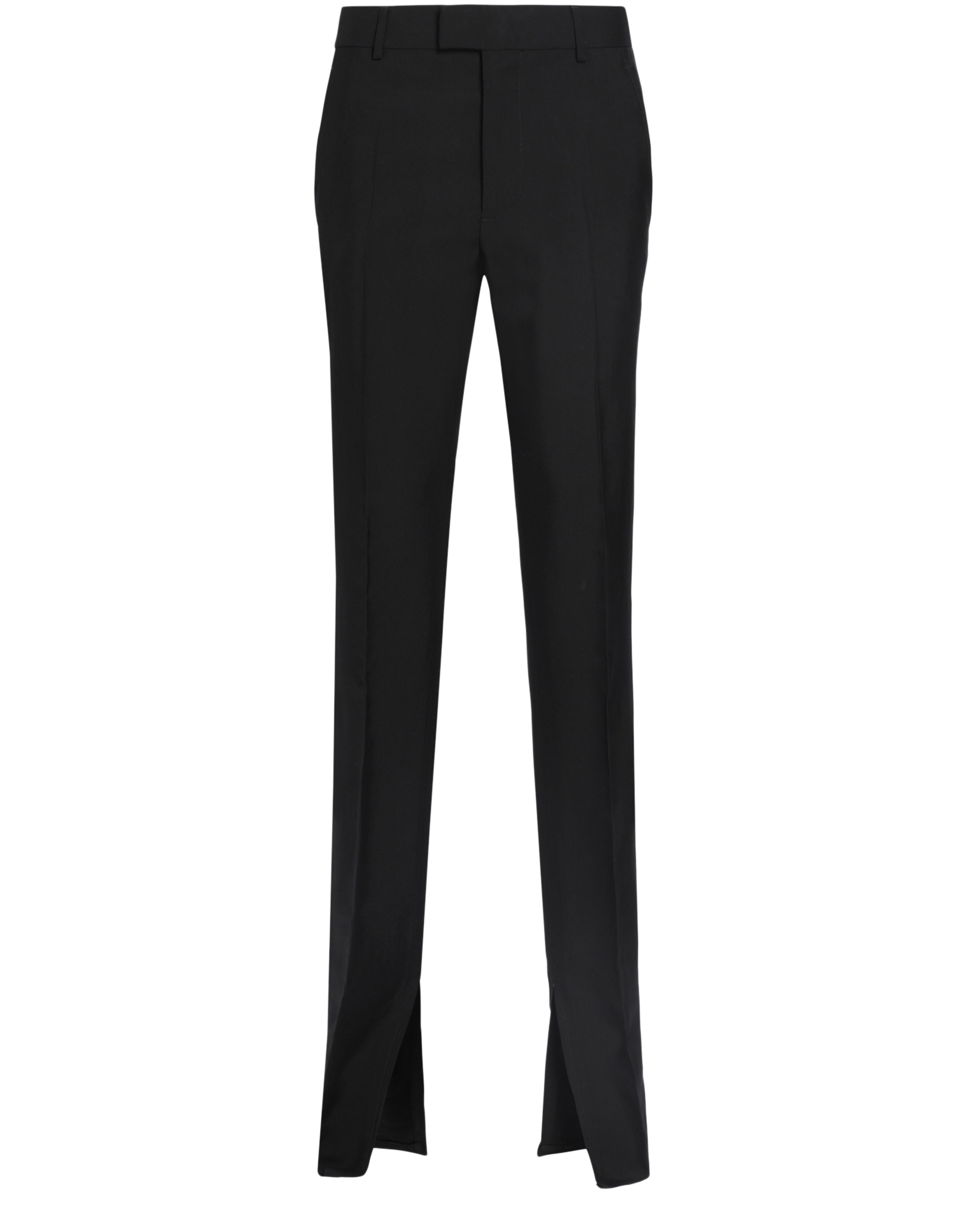 Ann Demeulemeester Delis skinny fit trousers with slit viscose calico
