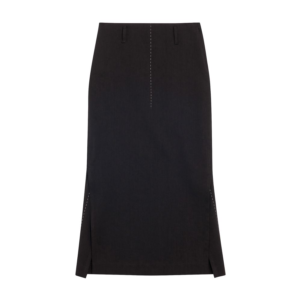  Side Split Midi Skirt