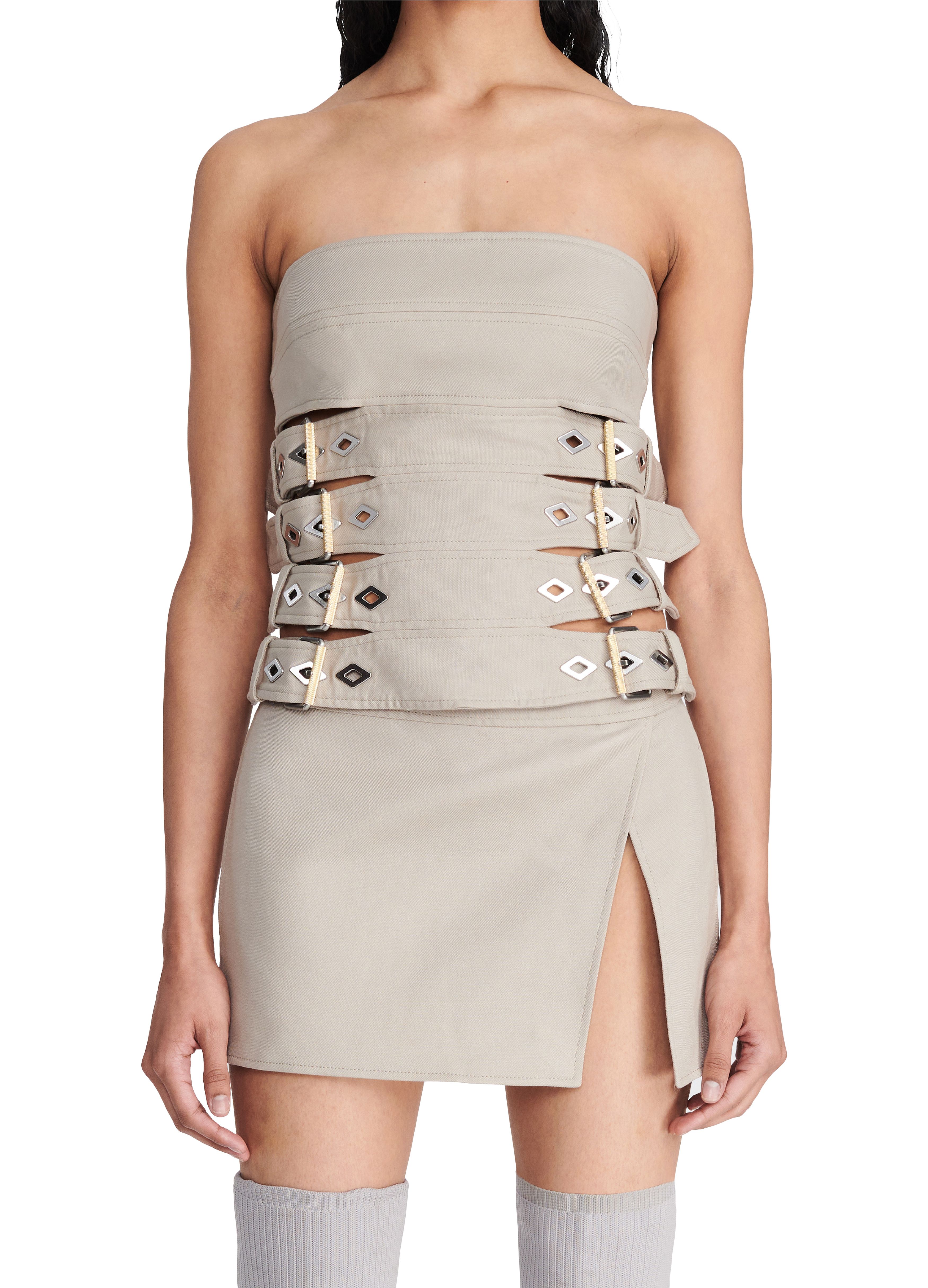 Dion Lee Belt cinched mini dress