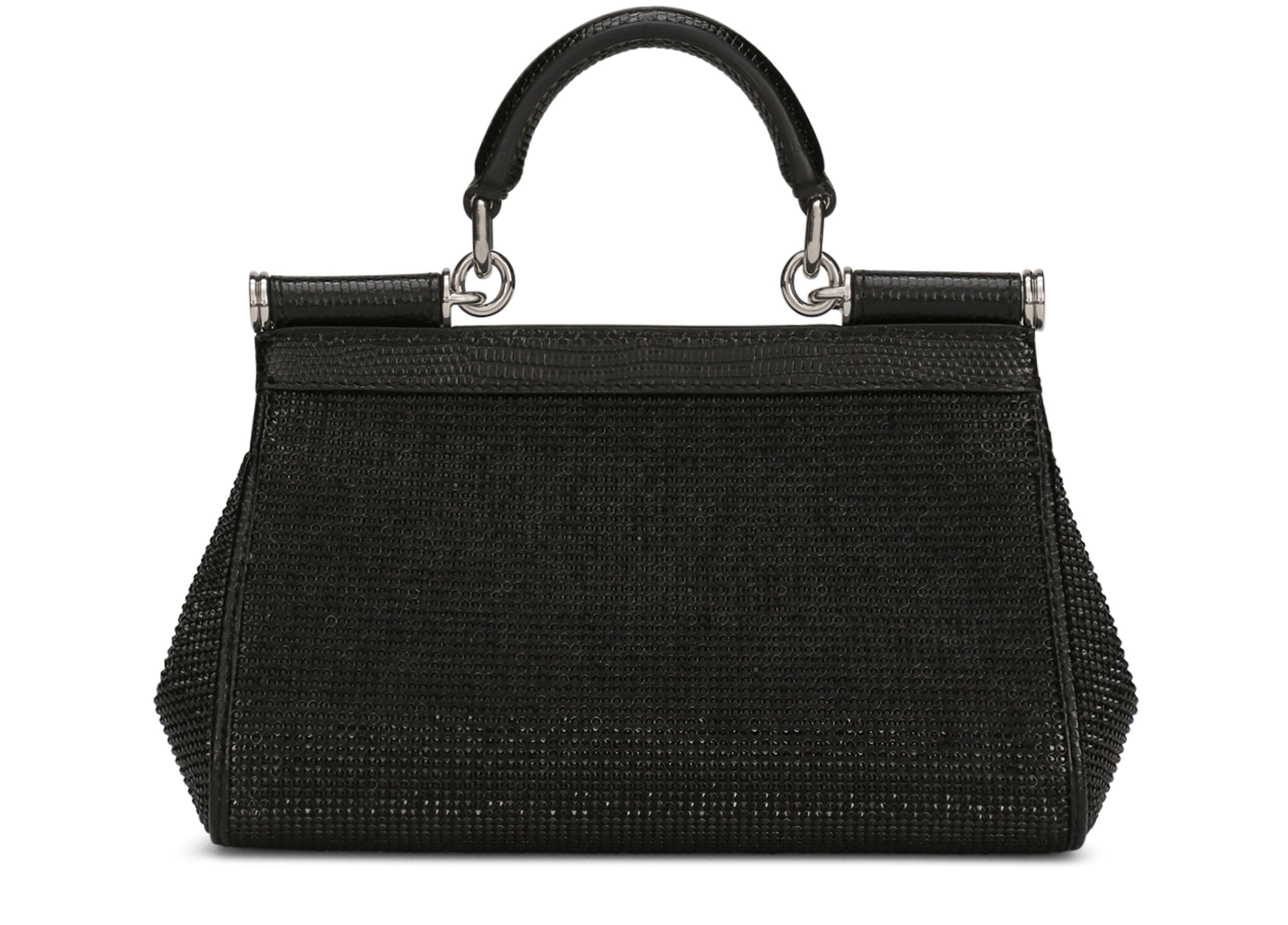 Dolce & Gabbana Small Sicily bag with rhinestones