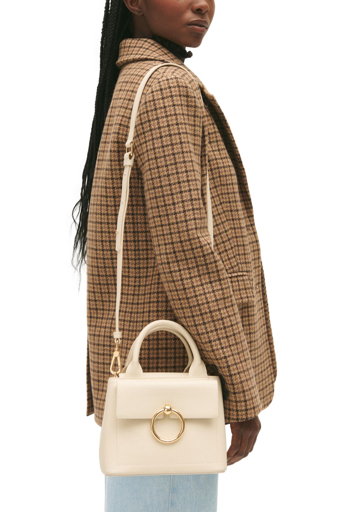  Anouck mini grained leather handbag