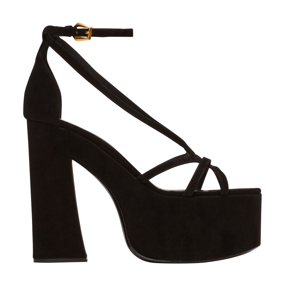 Balmain Cam suede platform sandals