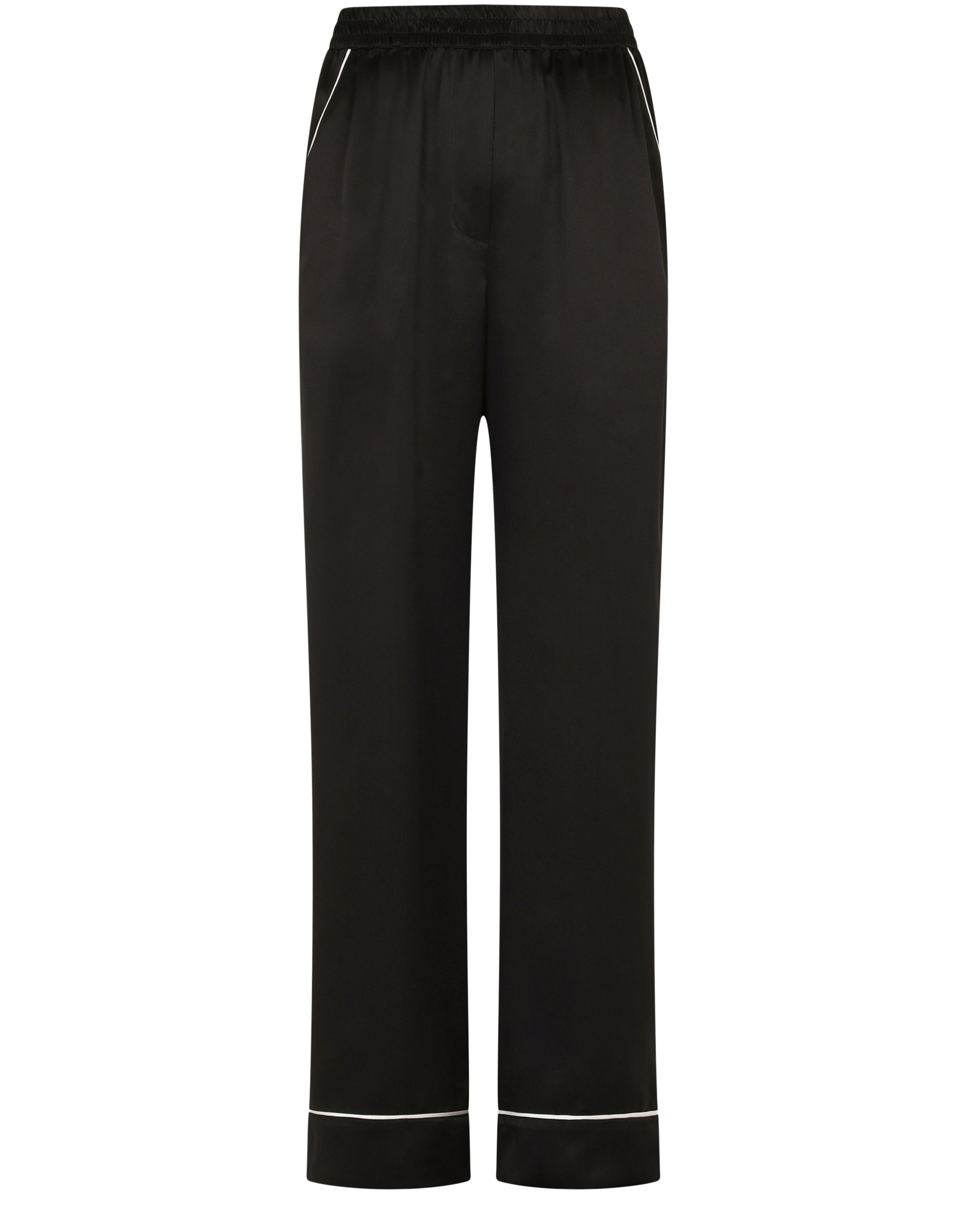 Dolce & Gabbana Satin pajama pants with piping