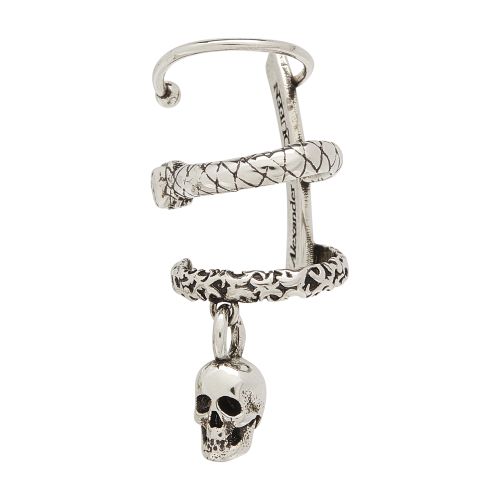 Alexander McQueen Skull And Snake Ear Cuff