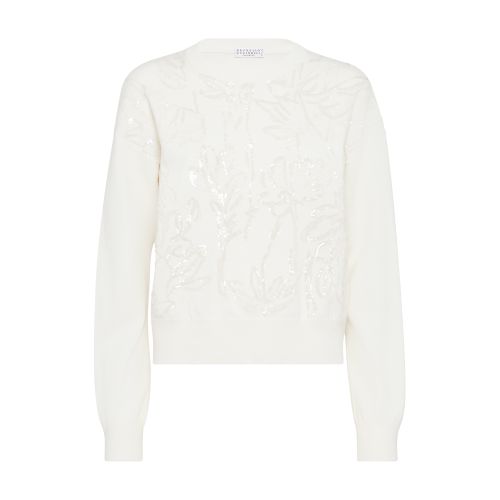 Brunello Cucinelli Dazzling Embroidery sweater