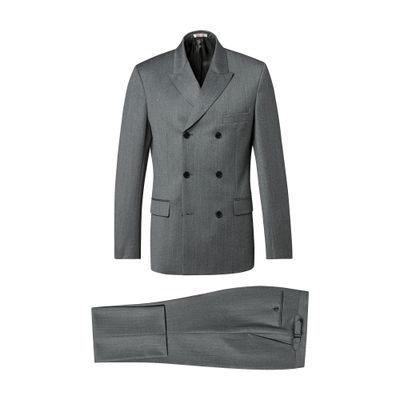  Wool fitted double-breasted suit