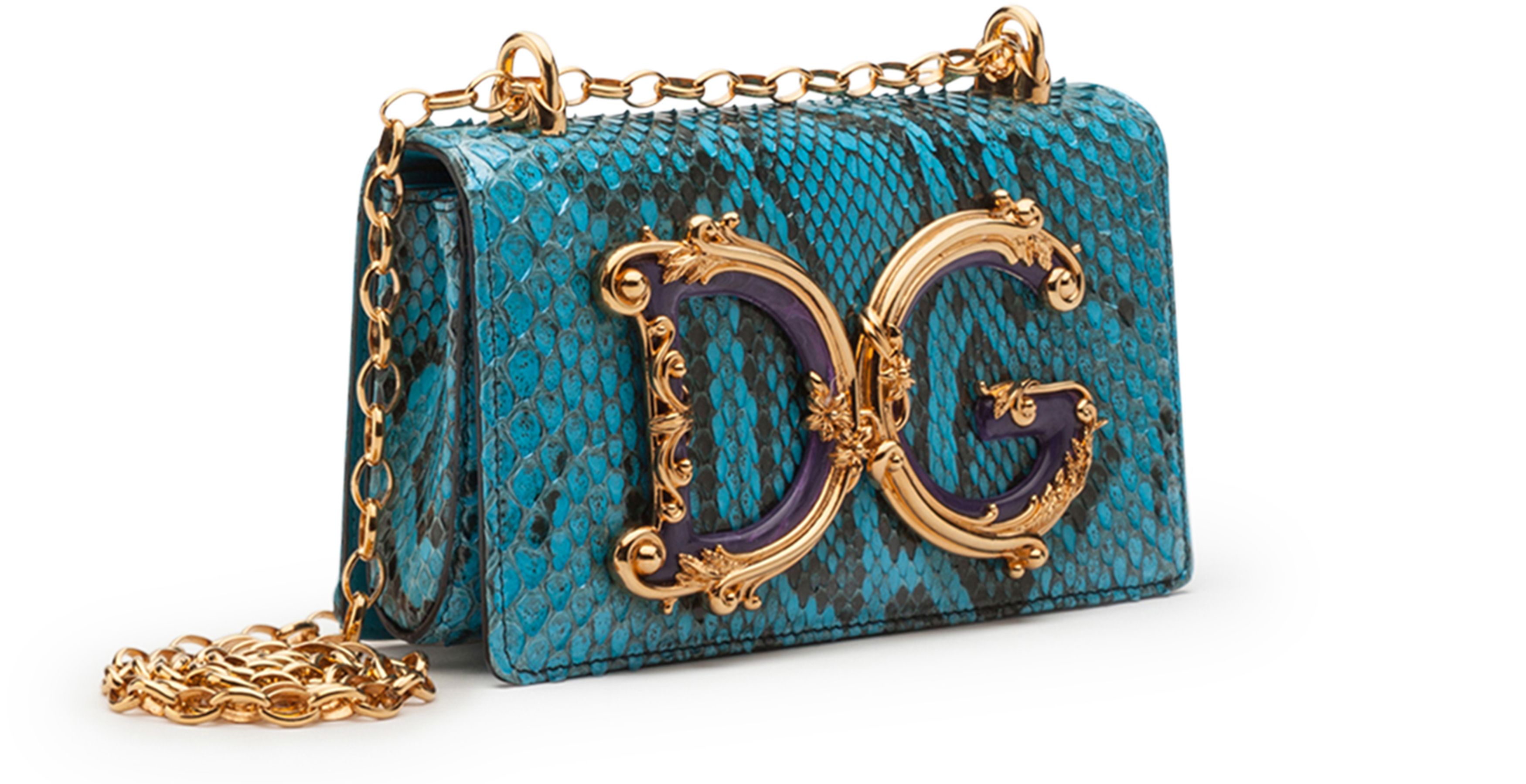 Dolce & Gabbana Python DG Girls phone bag