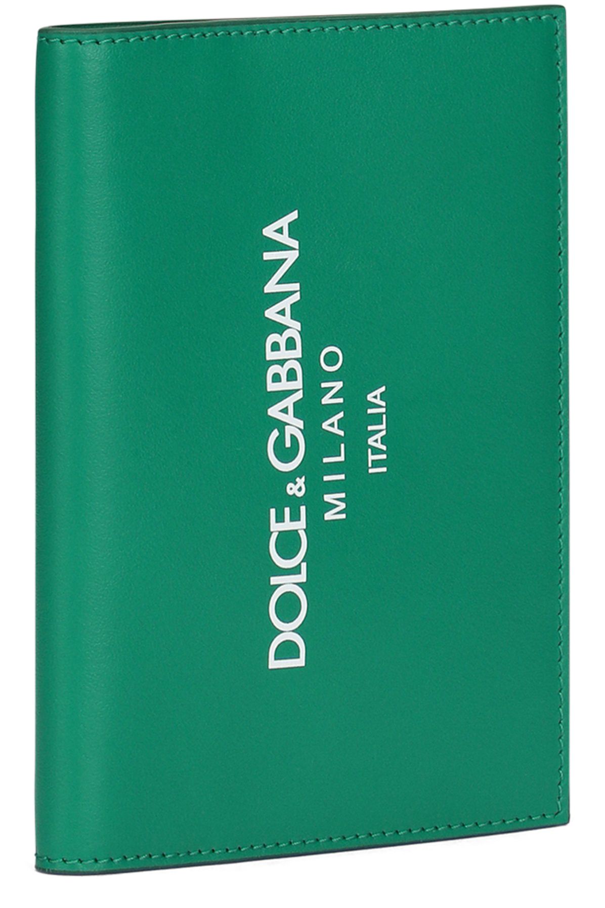 Dolce & Gabbana Calfskin passport holder with logo