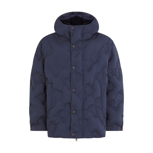 Dolce & Gabbana Hooded quilted nylon jacket with logo