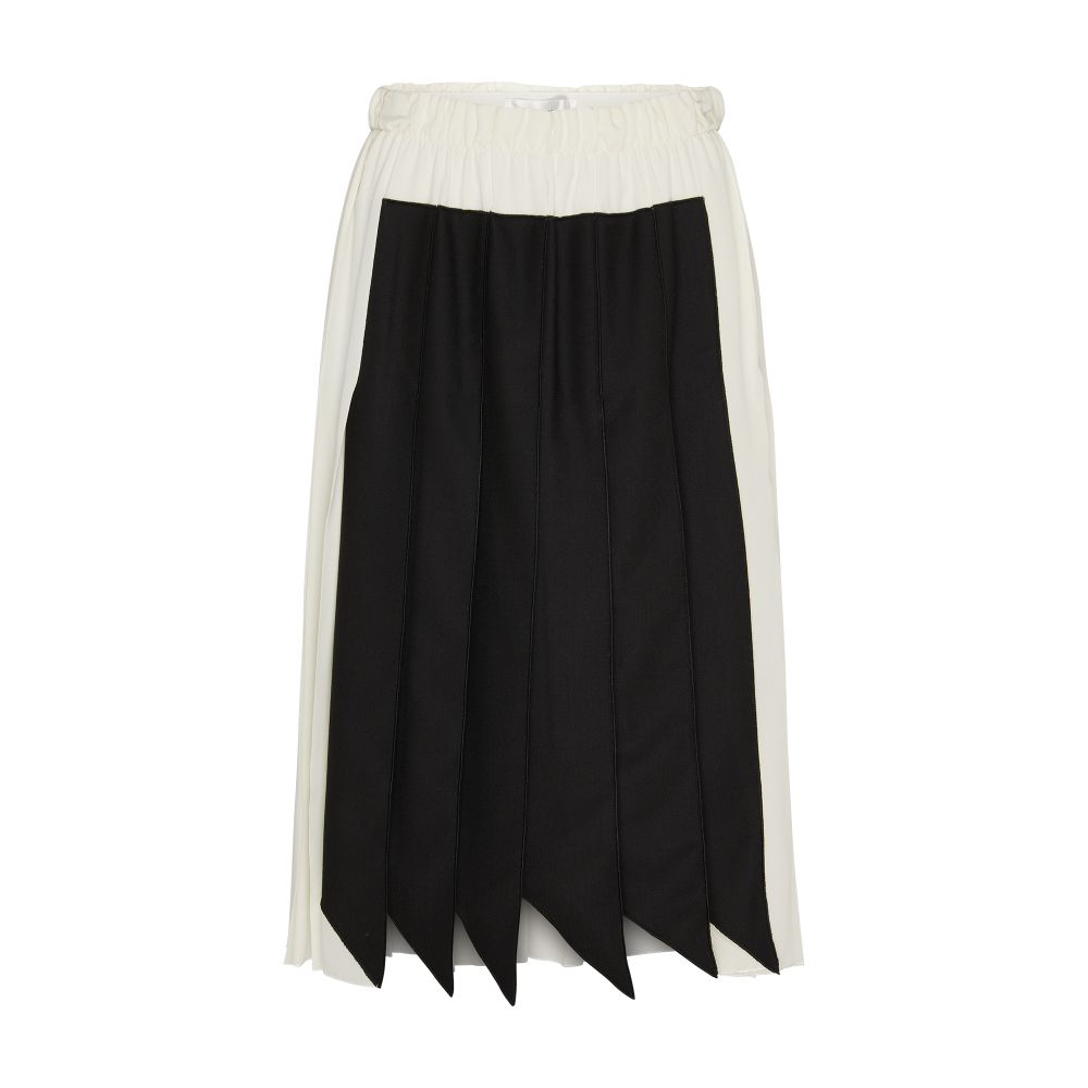 Victoria Beckham Pleated Panel Detail Skirt