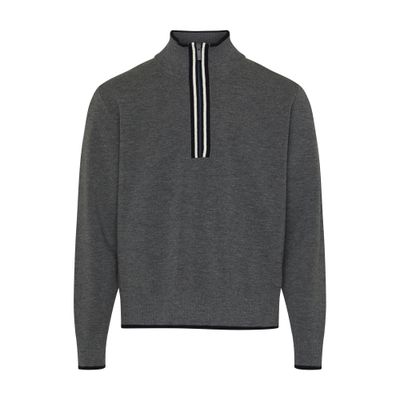 Thom Browne Neck half zip in merino wool pullover