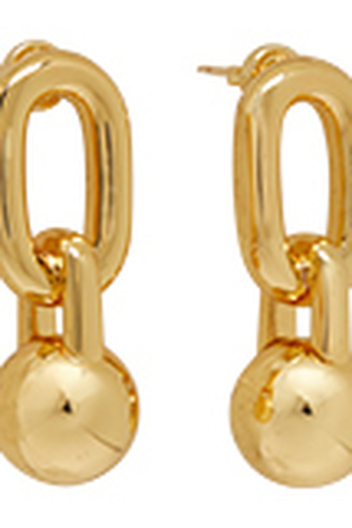 Anine Bing Link ball drop earrings